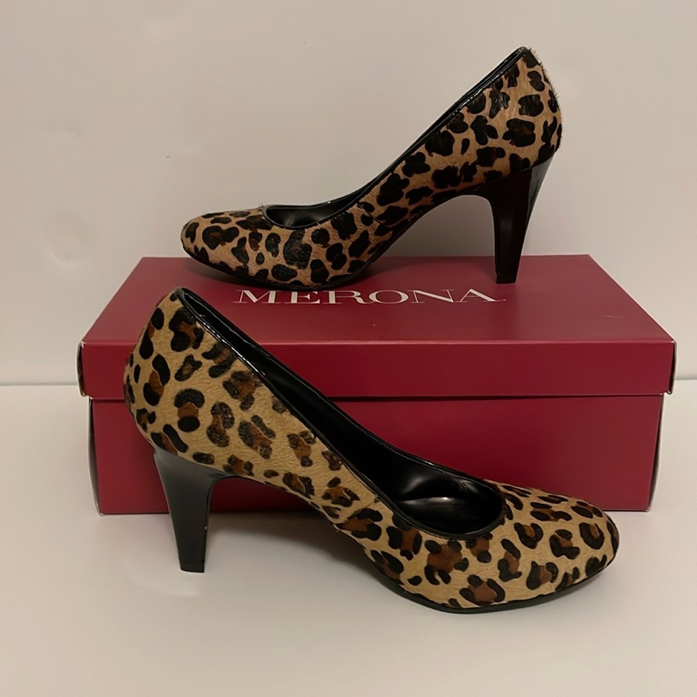 Merona “Maye” Leopard Pumps size 7 1/2